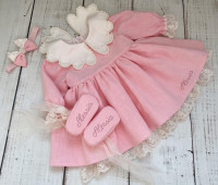 Set botez Vintage Rose Pearls