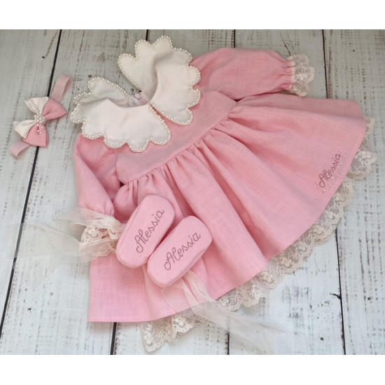 Set botez Vintage Rose Pearls